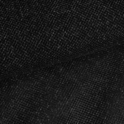 Elastischer Glitzernetzstoff schwarz