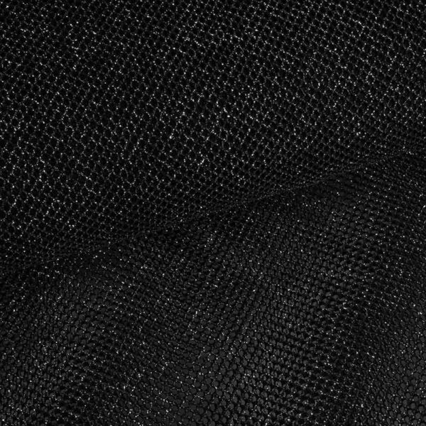 Elastischer Glitzernetzstoff schwarz