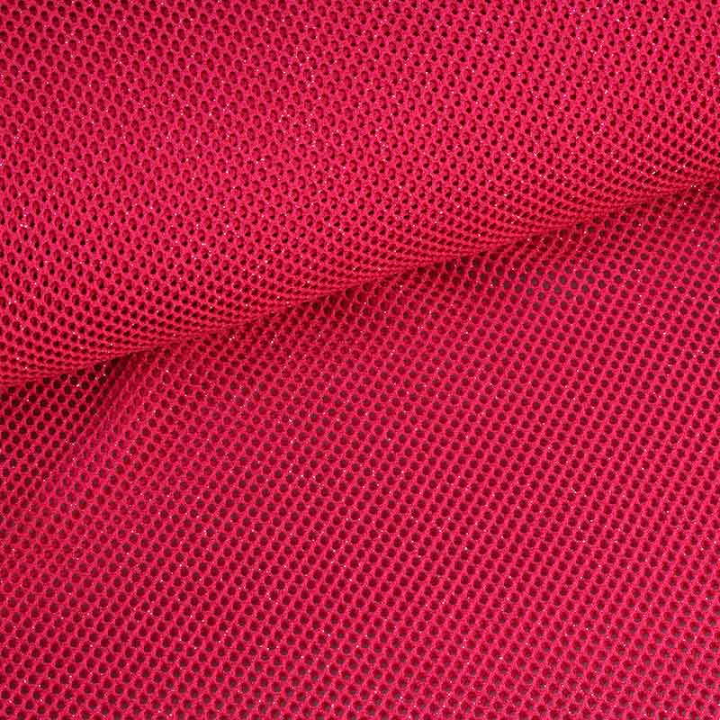 Elastischer Glitzernetzstoff fuchsia