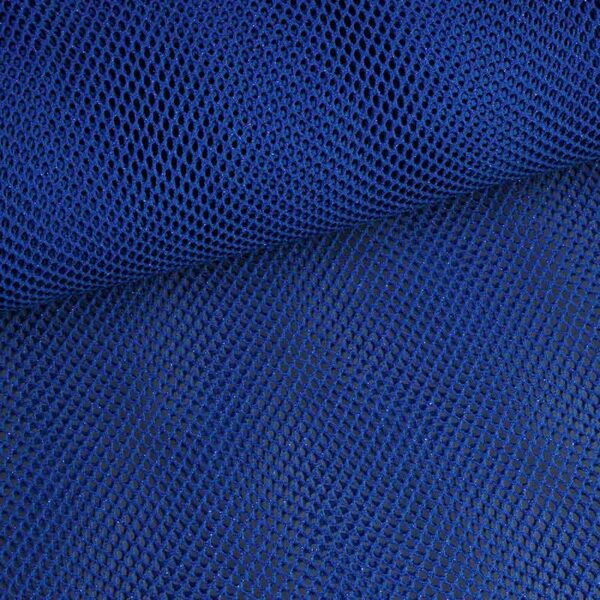 Elastische Netzstoff glitter kobalt