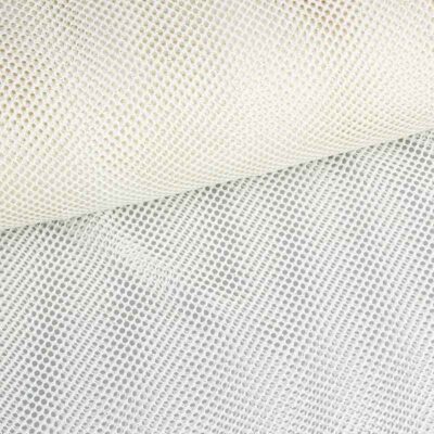 Elastische Netzstoff glitter ecru