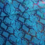 Stretch 4 way stof snake foil aqua