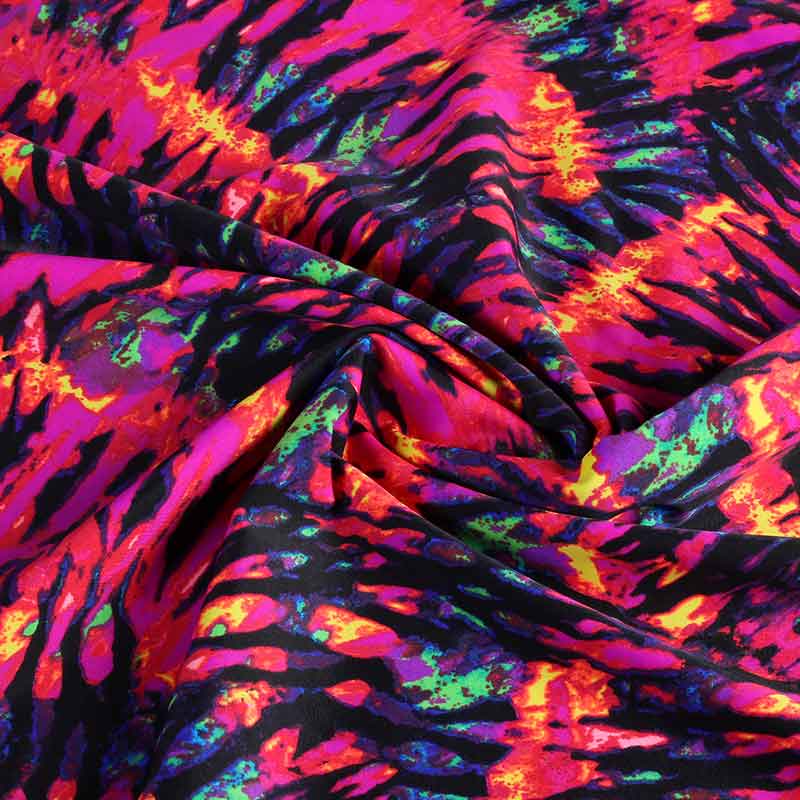 Tricot Stretch Stoff Bahamas multicolor