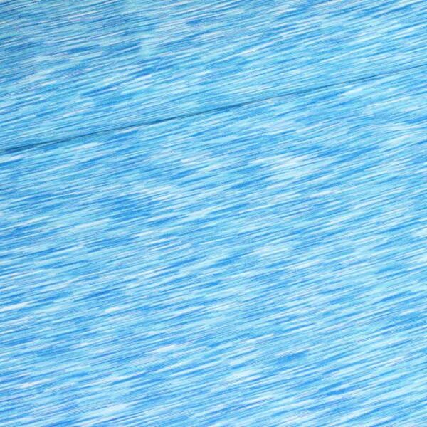 Tricot-Stretch-Stoff aqua melange