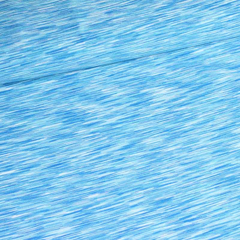 Tricot-Stretch-Stoff aqua melange