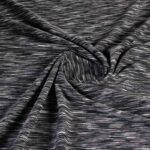 Tricot stretch stof grijs melange