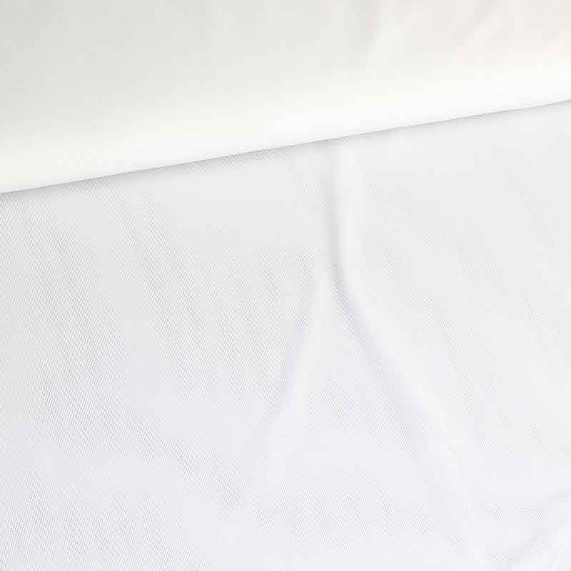 Stretch Mesh Stoff ecru