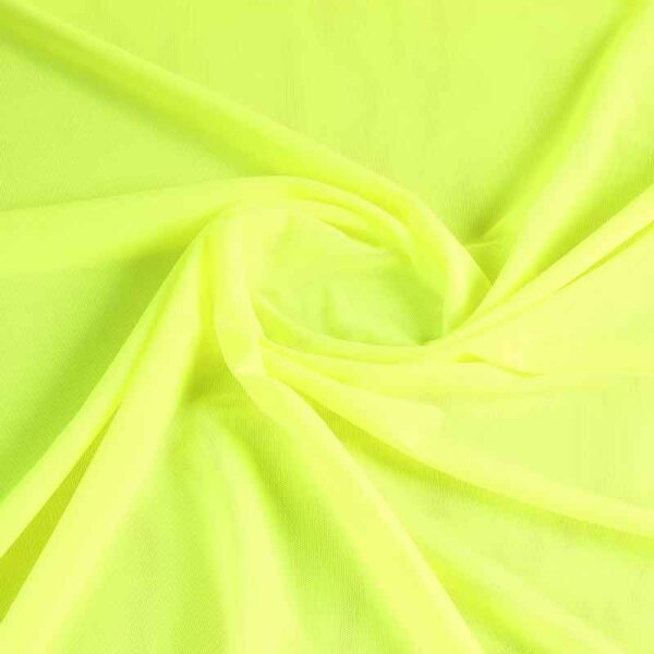 Stretch-Mesh-Stoff fluor gelb