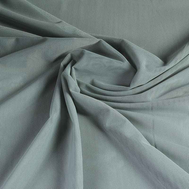 Stretch-Mesh-Stoff grau