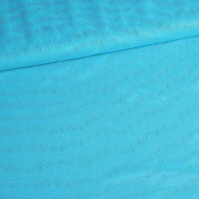 Stretch Mesh Foil Stoff aqua