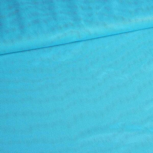 Stretch Mesh Foil Stoff aqua