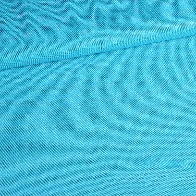 Stretch Mesh Foil Stoff aqua