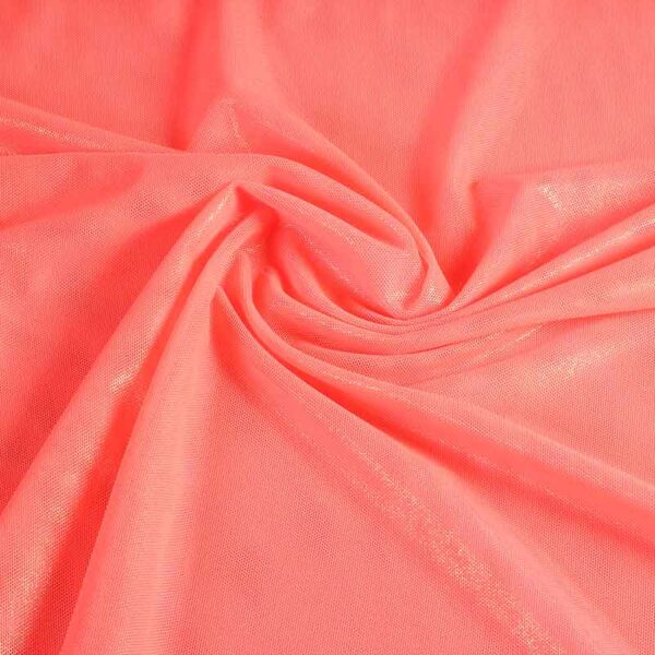 Stretch Mesh Foil Stoff orange