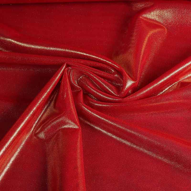 Stretch Mesh Foil Stoff rot