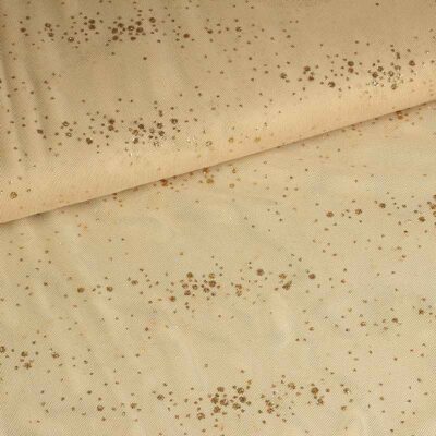 Mesh-Stoff Glitter Punkt Hautfarbe