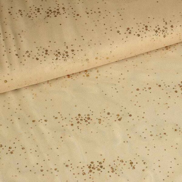 Mesh-Stoff Glitter Punkt Hautfarbe