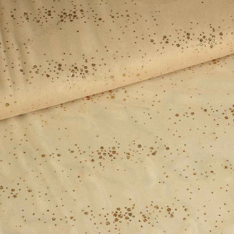 Mesh-Stoff Glitter Punkt Hautfarbe
