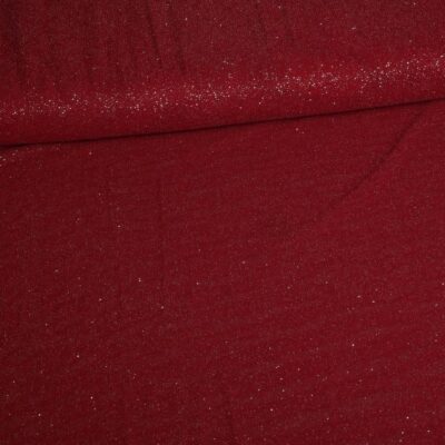 Mesh-Glitterstoff bordeaux