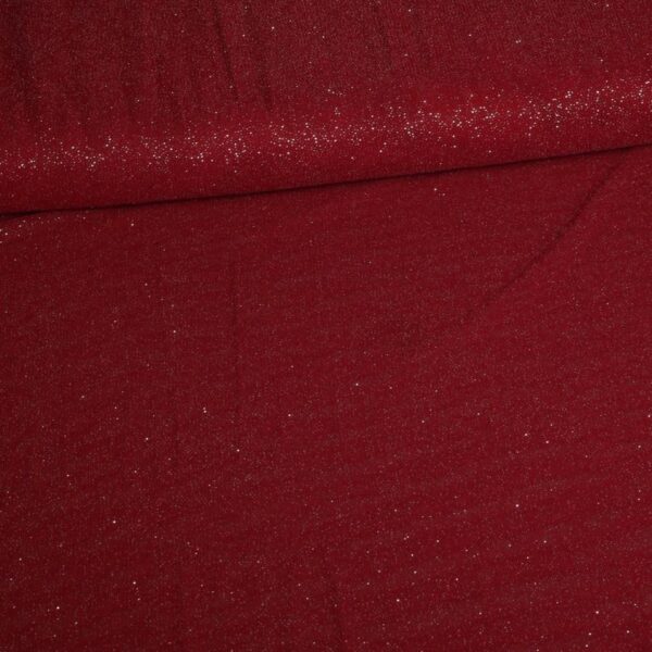 Mesh-Glitterstoff bordeaux
