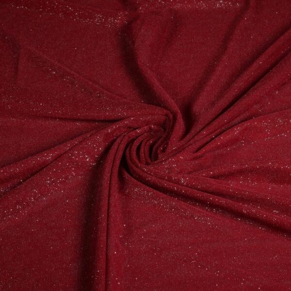 Mesh-Glitterstoff bordeaux