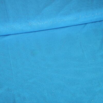 Stretch Mesh Glitter Stoff türkis