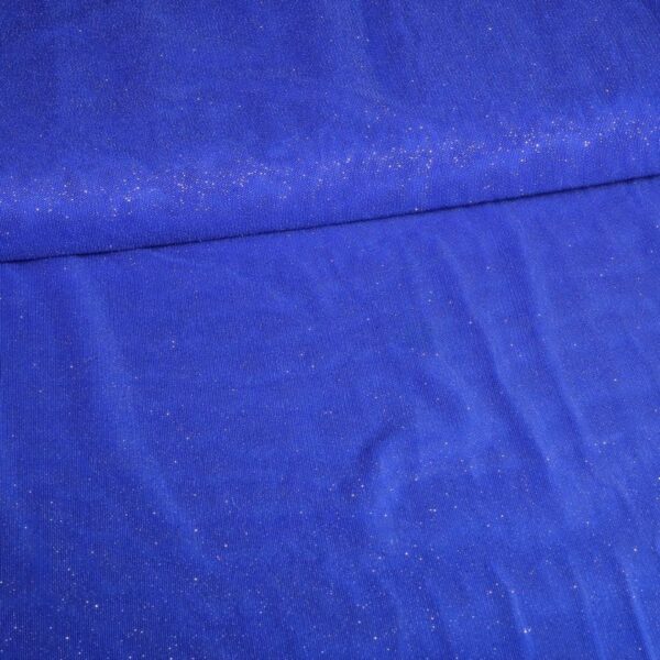 Mesh-Glitterstoff kobalt