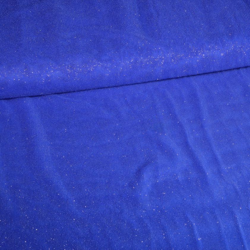 Mesh-Glitterstoff kobalt