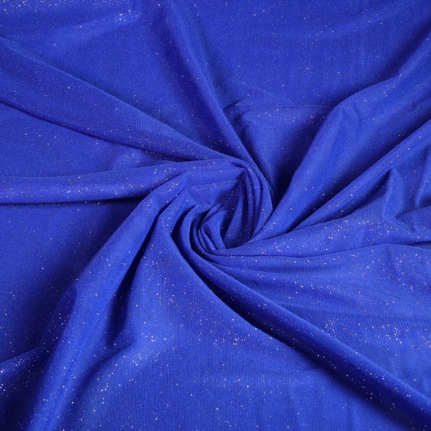 Mesh-Glitterstoff kobalt