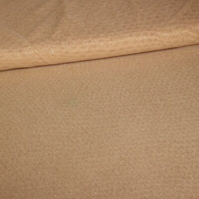 Stretch-Mesh-Glitterstoff beige