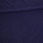 Stretch mesh glitter stof donkerblauw