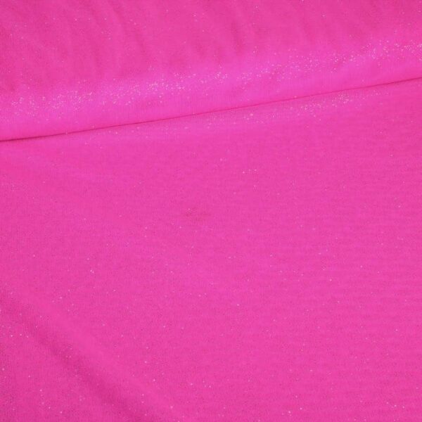 Stretch-Mesh-Glitterstoff fuchsia
