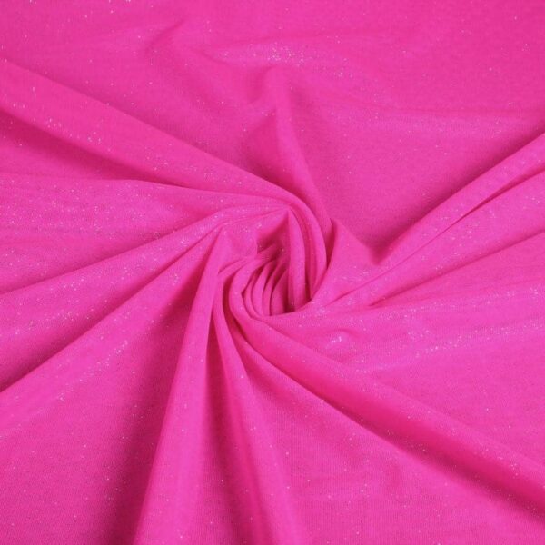 Stretch-Mesh-Glitterstoff fuchsia