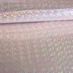 Mystique Deluxe foil hologram stof oud roze