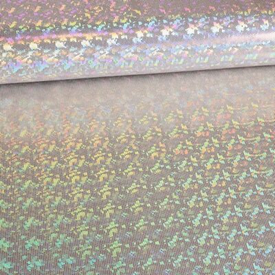 Mystique Deluxe Foil Hologram Stoff ecru