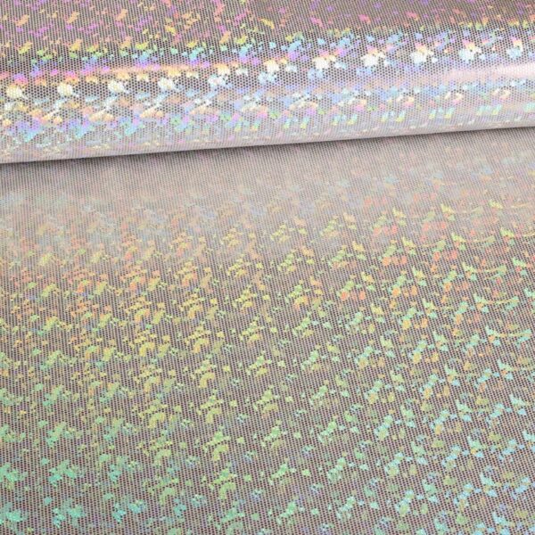 Mystique Deluxe Foil Hologram Stoff ecru