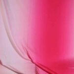 Badpakstof ombre fuchsia wit