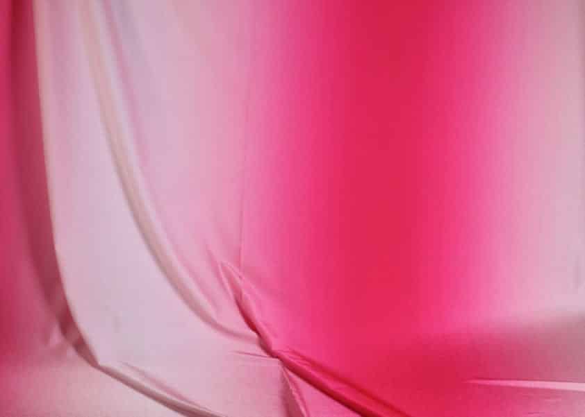 Badepakstoff ombre fuchsia weiß