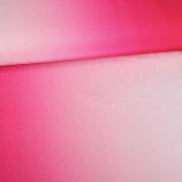 Badepakstoff ombre fuchsia weiß