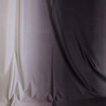 Stretch 4 way stof ombre grijs wit