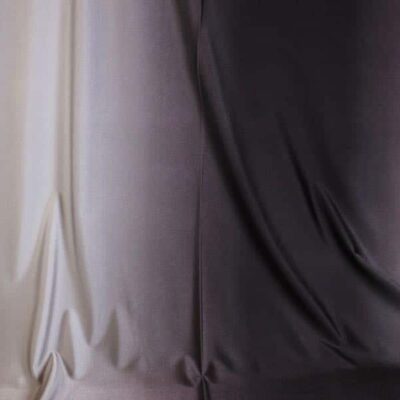 Stretch 4 Way Stoff Ombre grau weiß