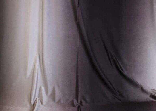 Stretch 4 Way Stoff Ombre grau weiß