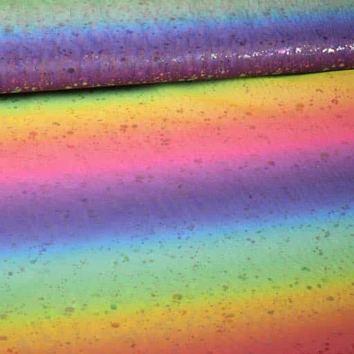 Mesh-Stoff Regenbogen Hologramfolie