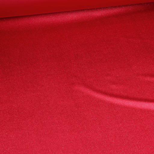 Velvet-Stoff silber glitter rot