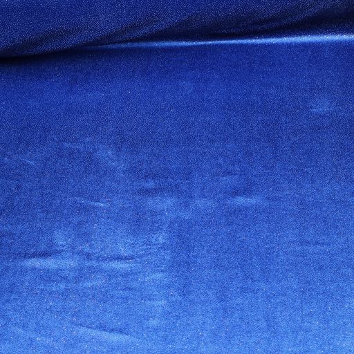Velvet-Stoff kobalt silber glitter