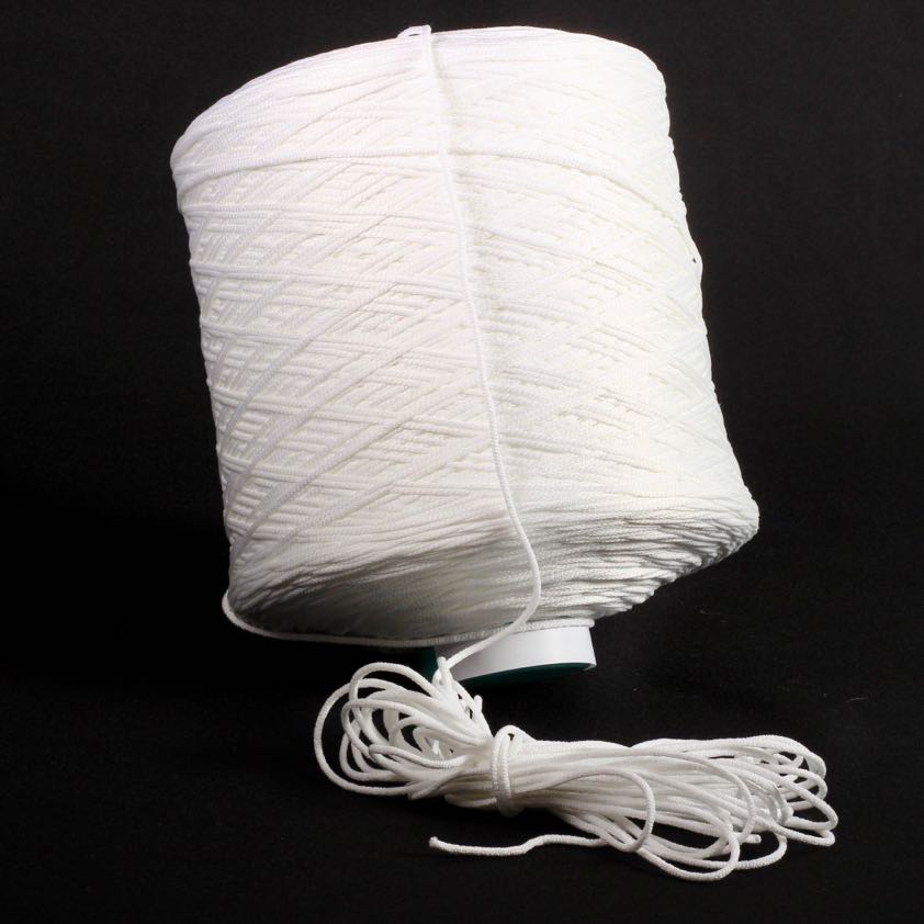 Elastiek 3 mm weiß