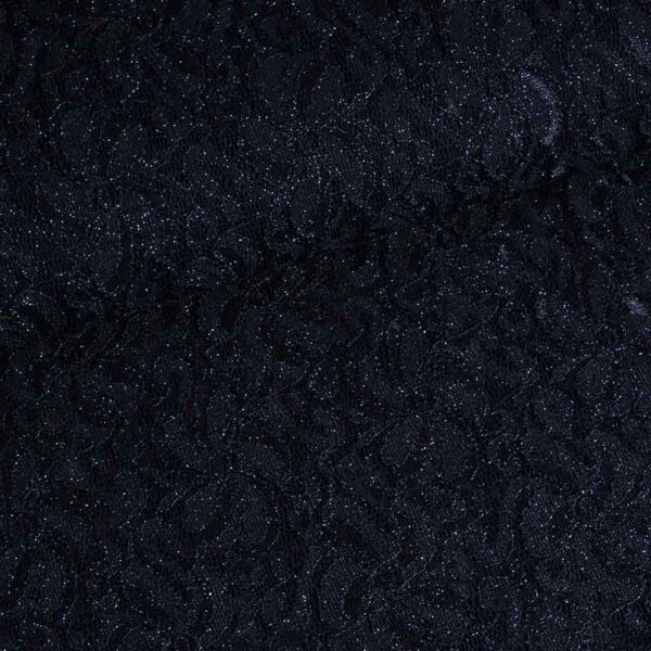 Spitzenstoff stretch glitter dunkelblau