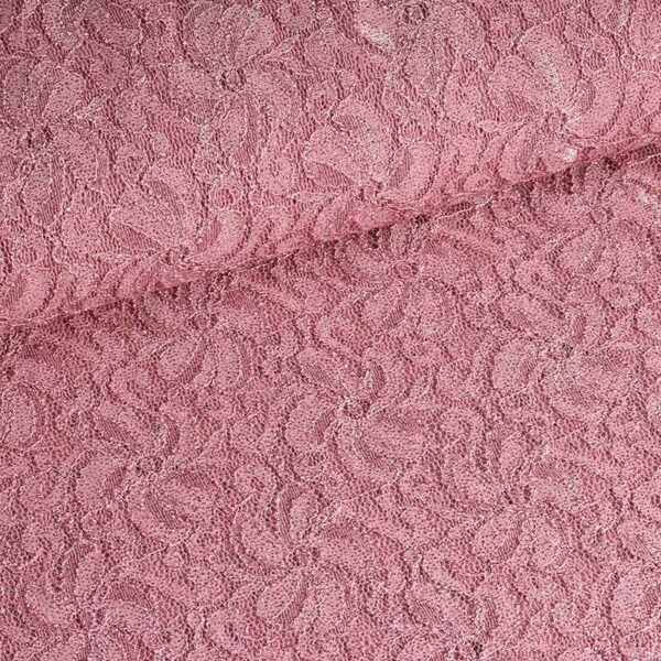 Kant-Stretch-Glitter altrosa