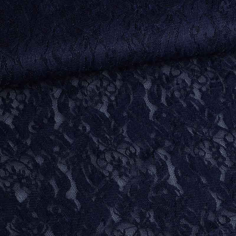 Spitzenstoff stretch dunkelblau