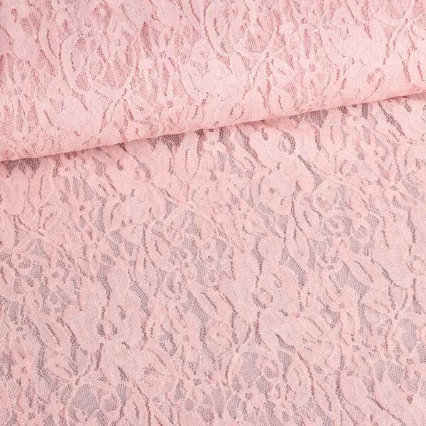 Spitzenstoff stretch rosy