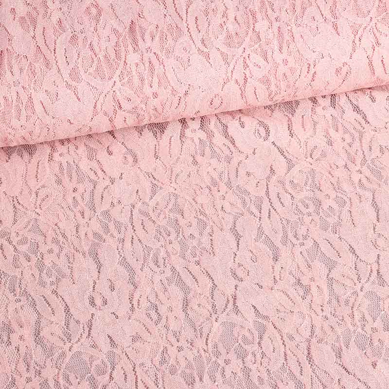 Spitzenstoff stretch rosy
